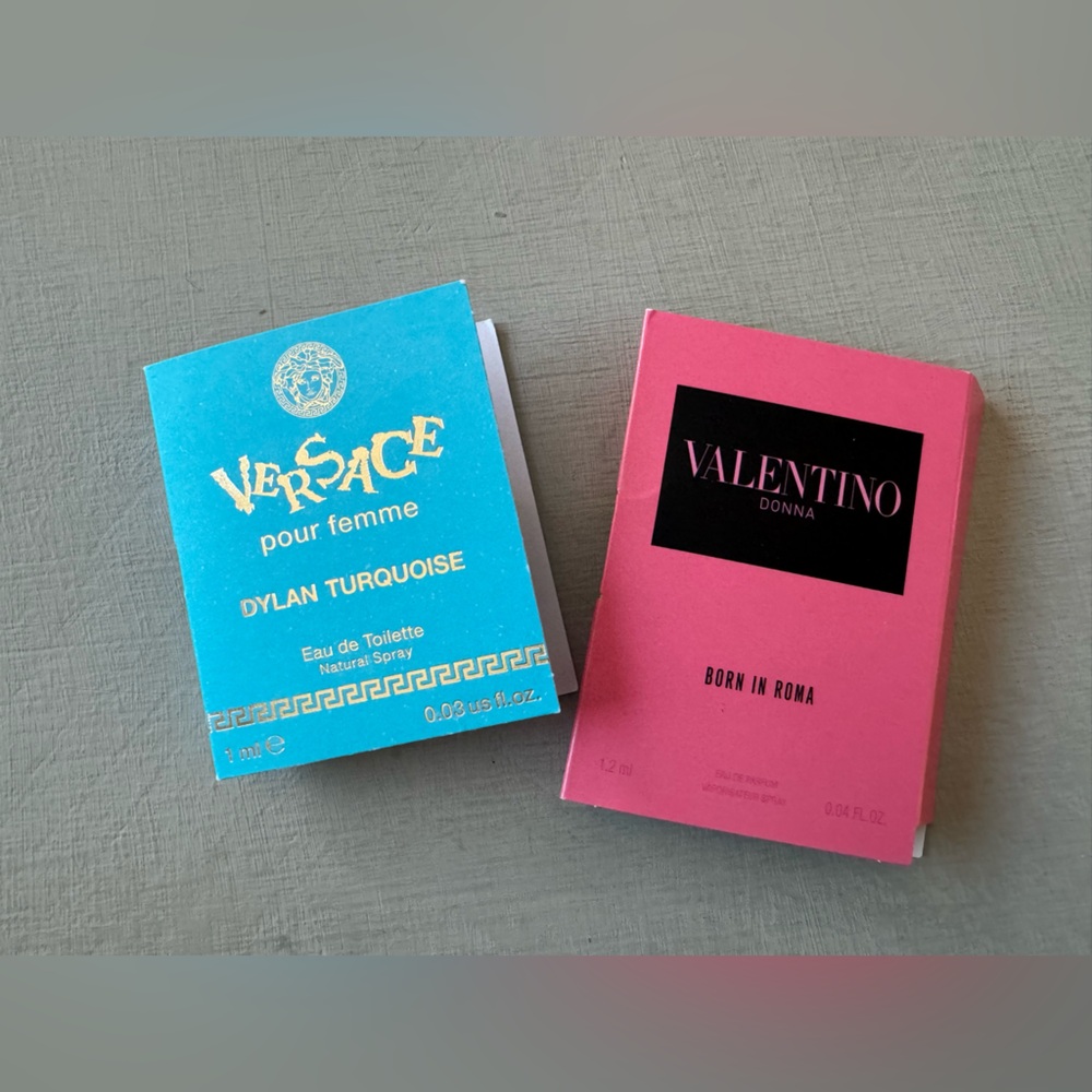 NWT Versace Dylan Turquoise and Valentino Born in Roma